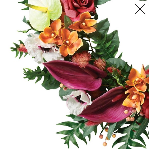 Frontgate Orchid Wreath - NWT - Picture 5 of 16